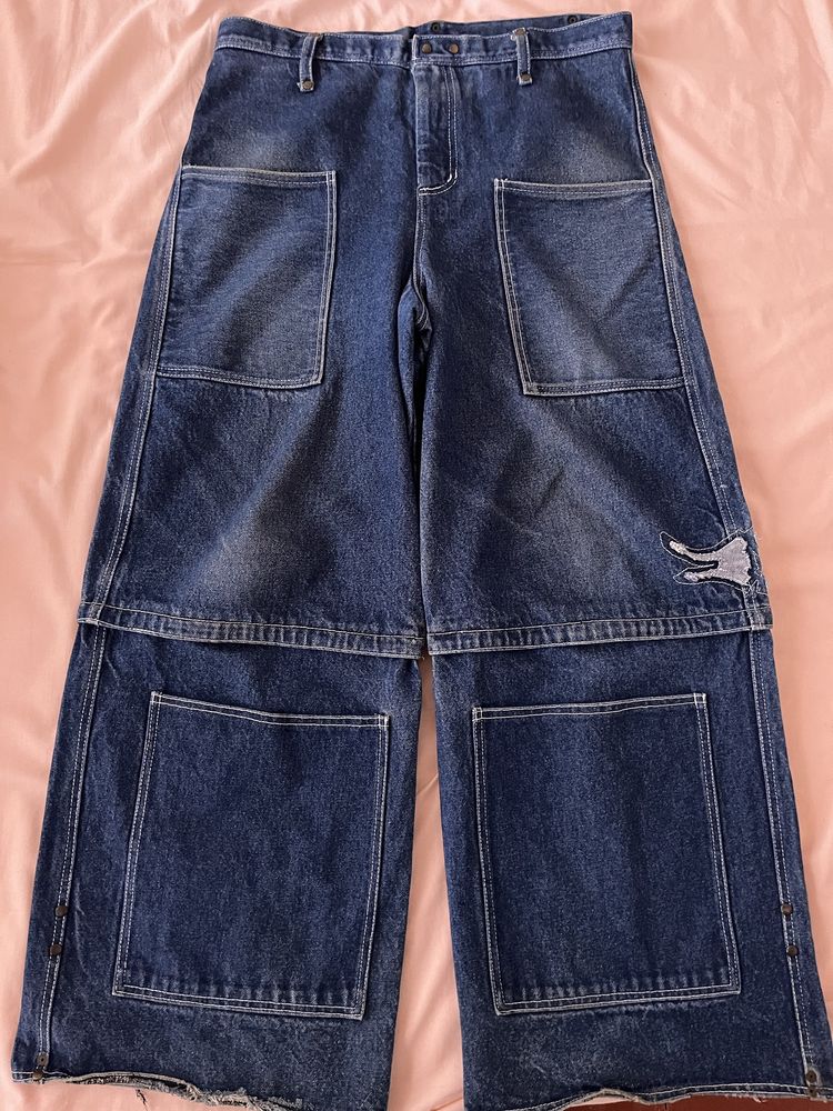супер широкие реп джинсы