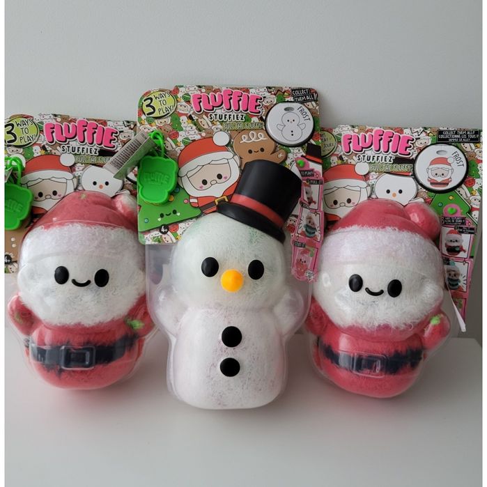 Оригінал! Fluffie stuffiez Новорічні, сніговик, санта клаус, дід мороз