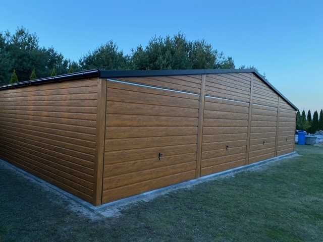 Garaż Blaszany 6x6 6x7 7x7 4x6 Blachodachówka Profil zamknięty