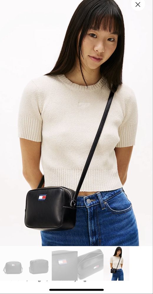 Сумочка крос боді чорна Tommy Hilfiger