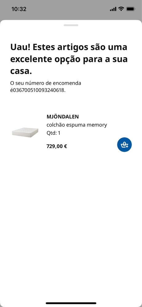 Cama nordli + colchão MJÖNDALEN (160x200)