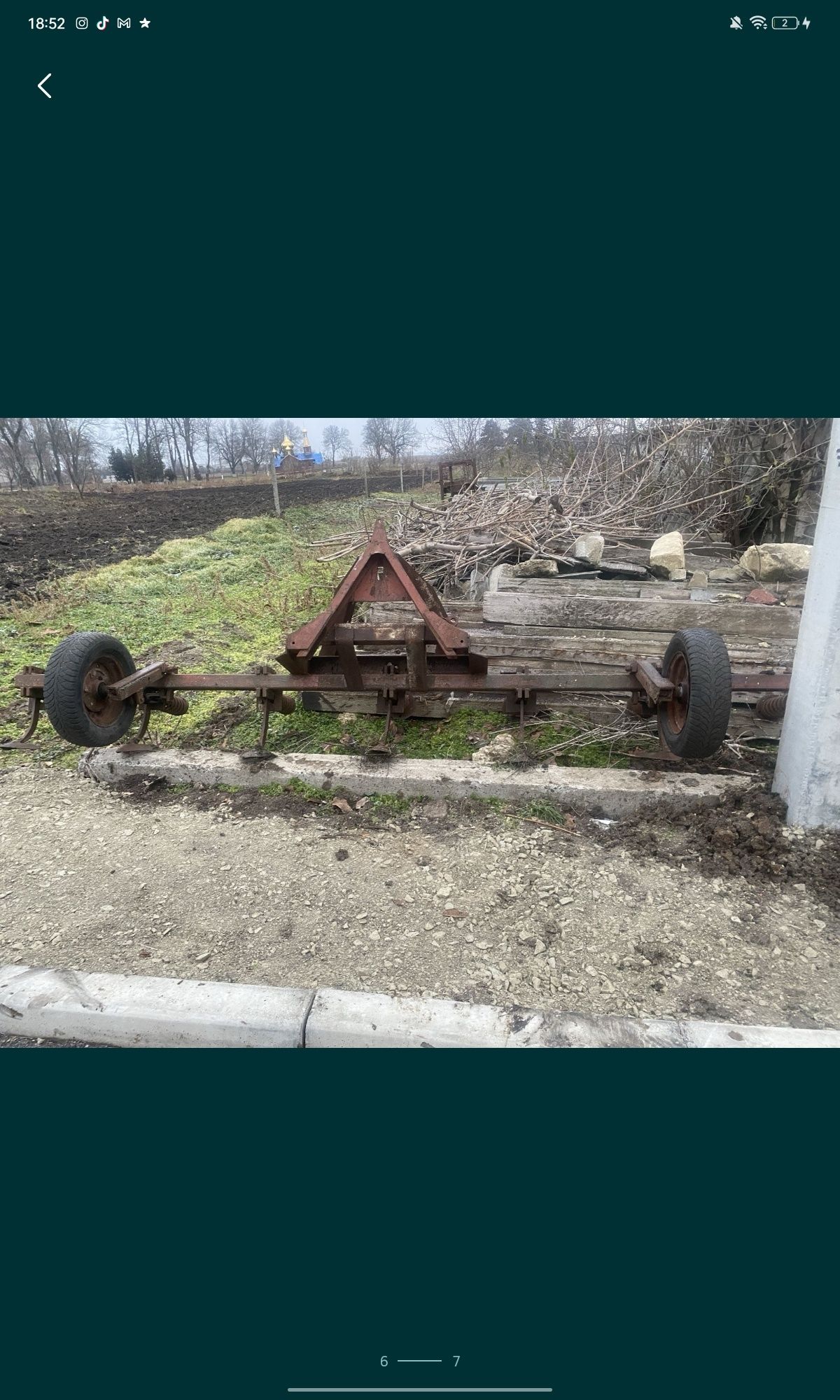 Продам культиватор 6 рядовий навісний