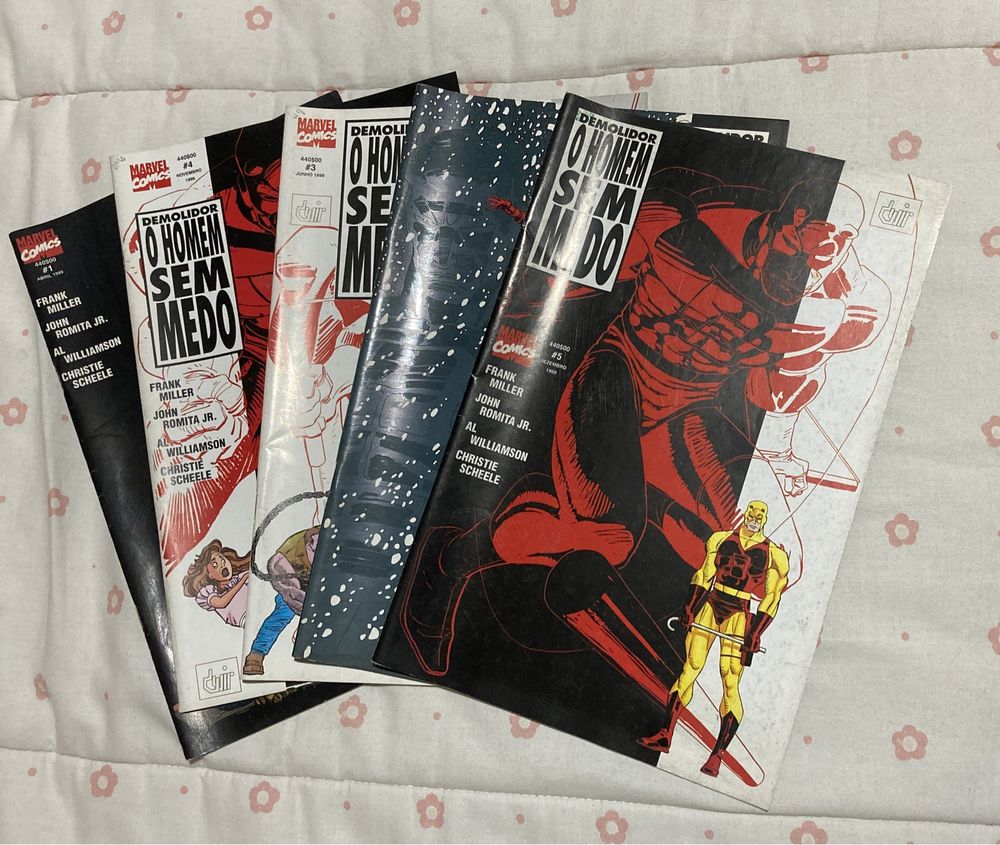 BD Homem Demolidor 1999 5 volumes