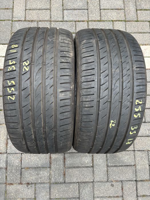 2x Opona Nexen 255/35/18 ( ładny stan, 7mm, 2022)