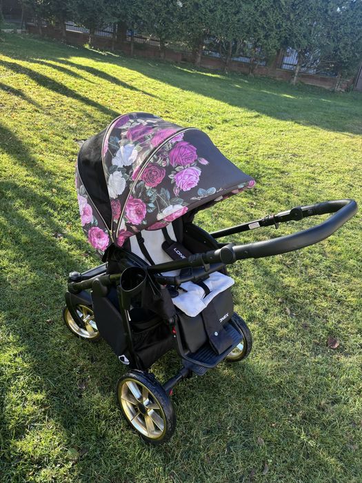 Wózek spacerowy w róże LONEX Sport