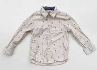 Koszula H&M Beżowa Beż Palmy 104 cm 3 4 lata