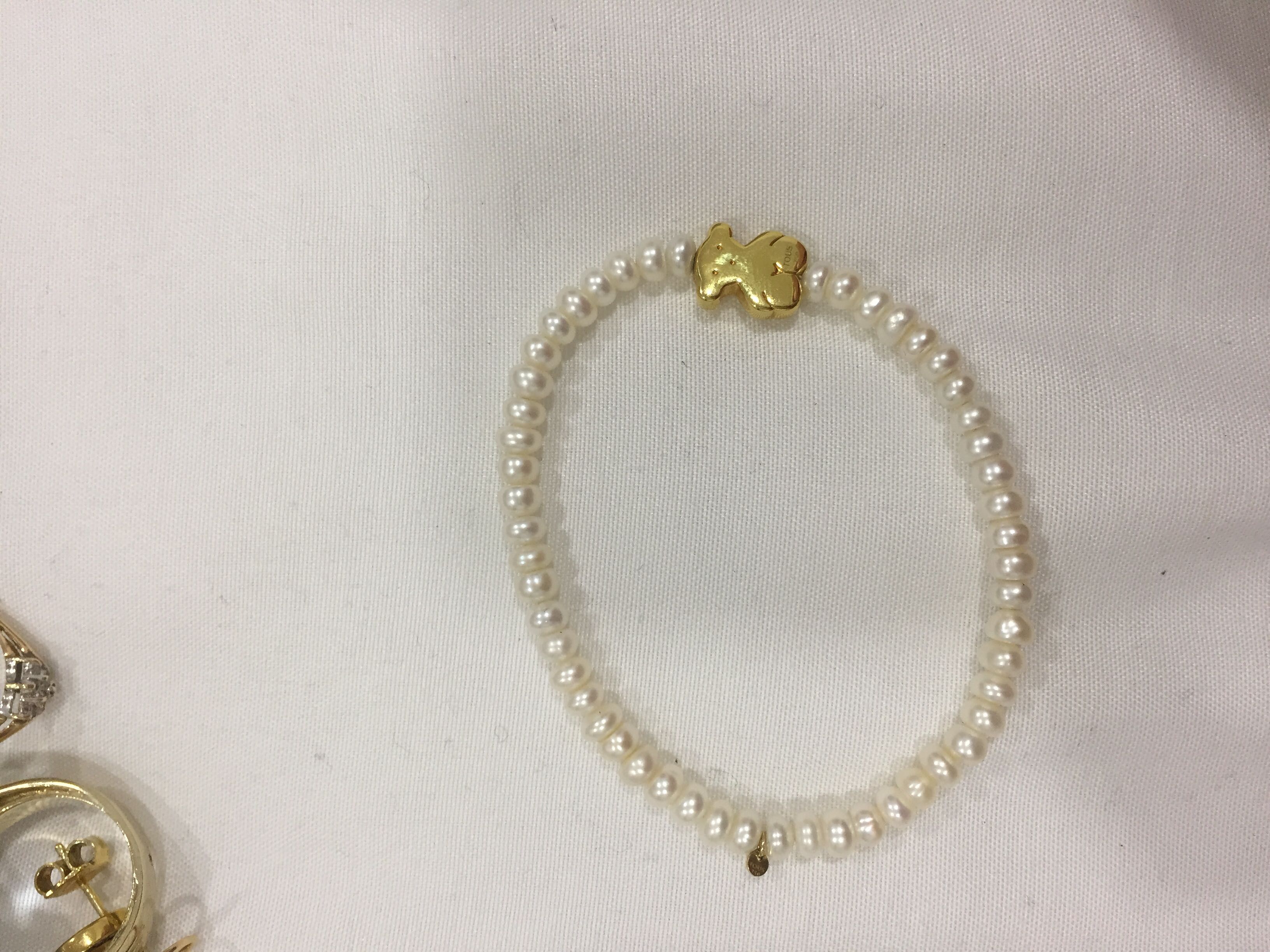 Pulseira de pérolas e ouro Tous