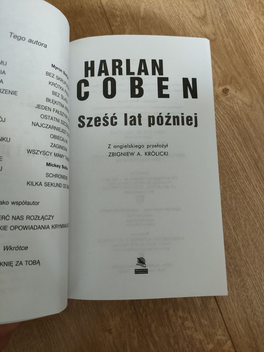 Sześć lat później Harlan Coben książka