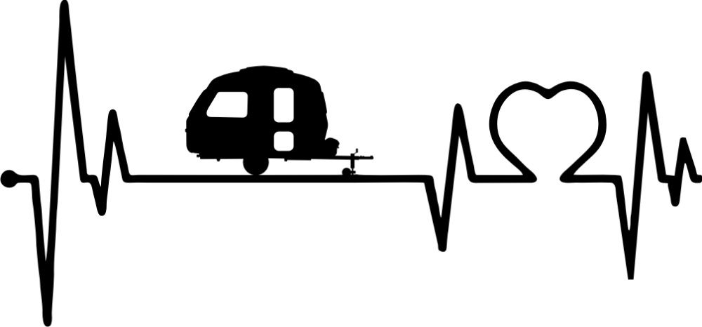 Naklejka Niewiadów 126p Heartbeat przyczepa kempingowa