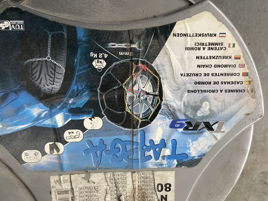 Correntes de cruzeta para neve jante 14/15/16/17