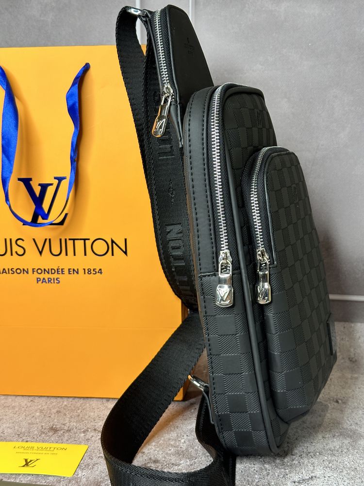 НОВИНКА! Чоловіча Сумка Слінг Louis Vuitton Sling LV ТОП якість