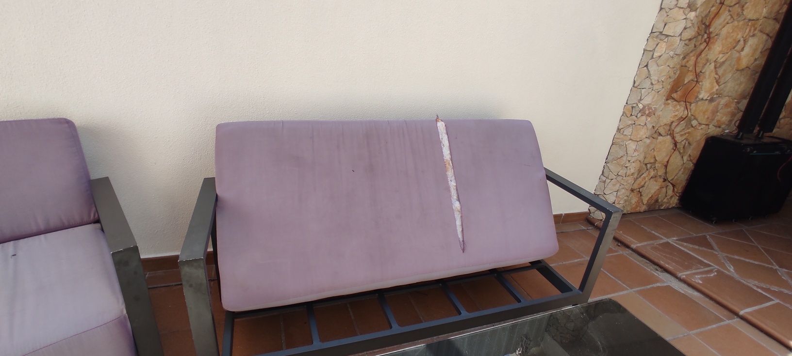 Conjunto sofás de exterior