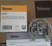 Tomadas Televes 5250 TV-FM-Sat
