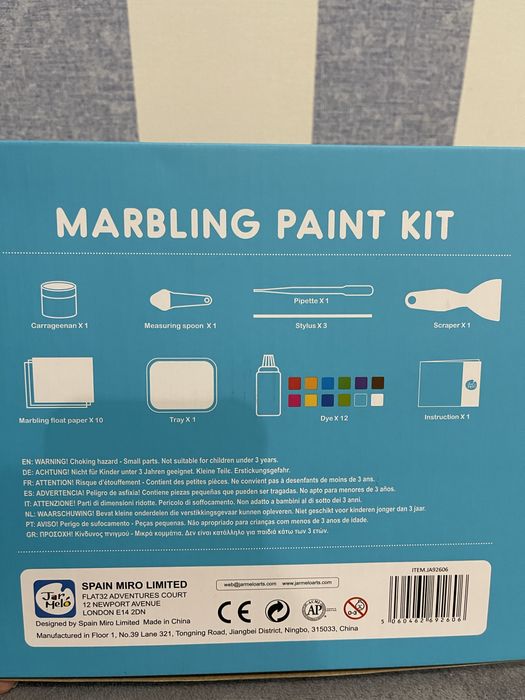 Marbling paint набор для творчества, рисование на воде!