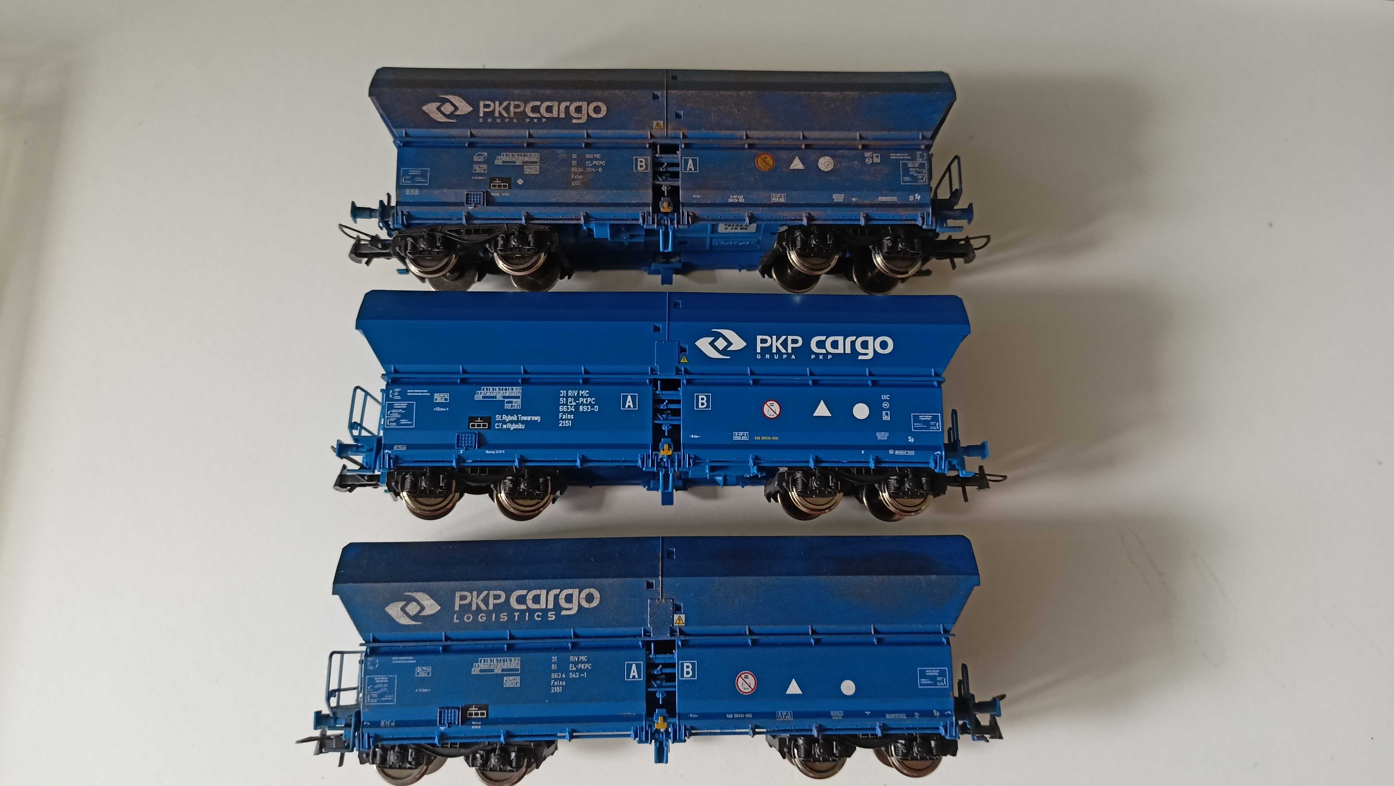 2 Set wagonów samowyładowczych Roco 76133 PKP cargo H0