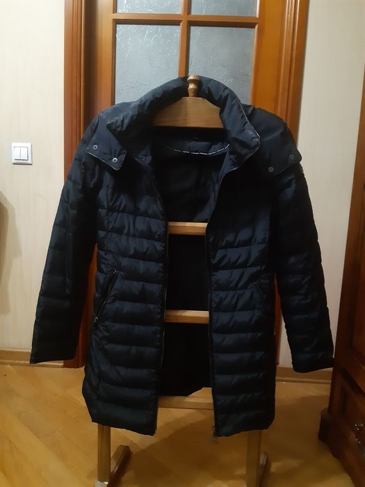 Пуховик темно- синій, Армані, оригінал
