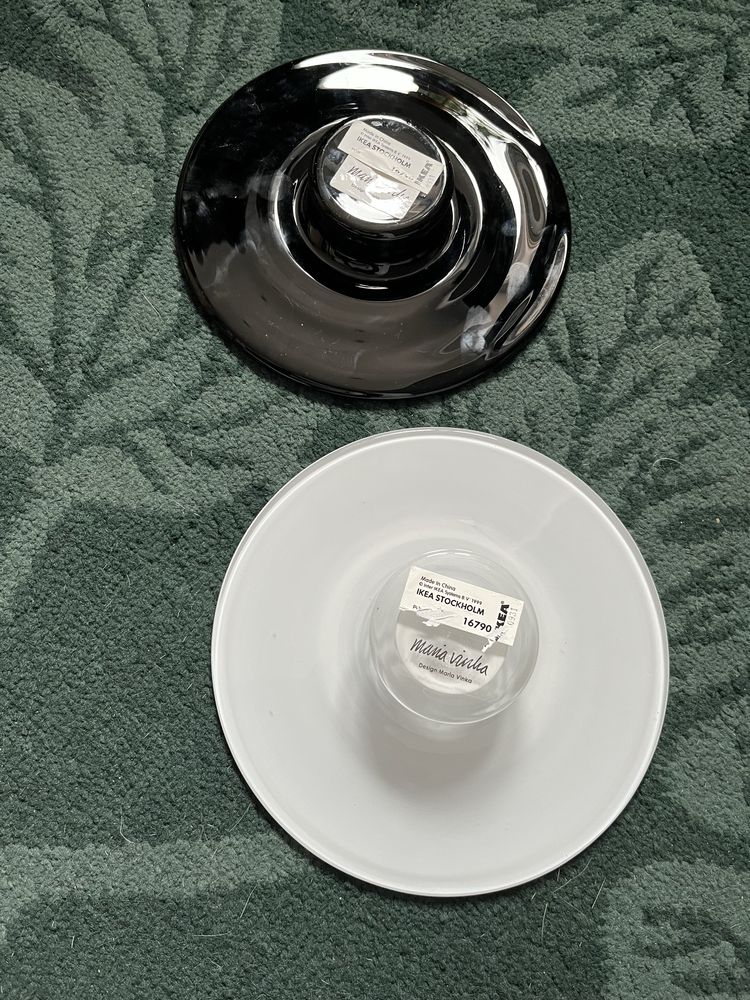 Dwa świeczniki Ikea yin yang