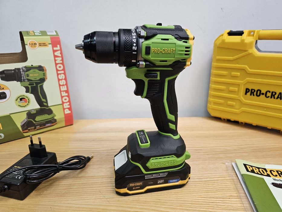 Бесщеточный Шуруповерт ProCraft PA18pro +акб 1шт+з.у +Кейс Гарантия 36