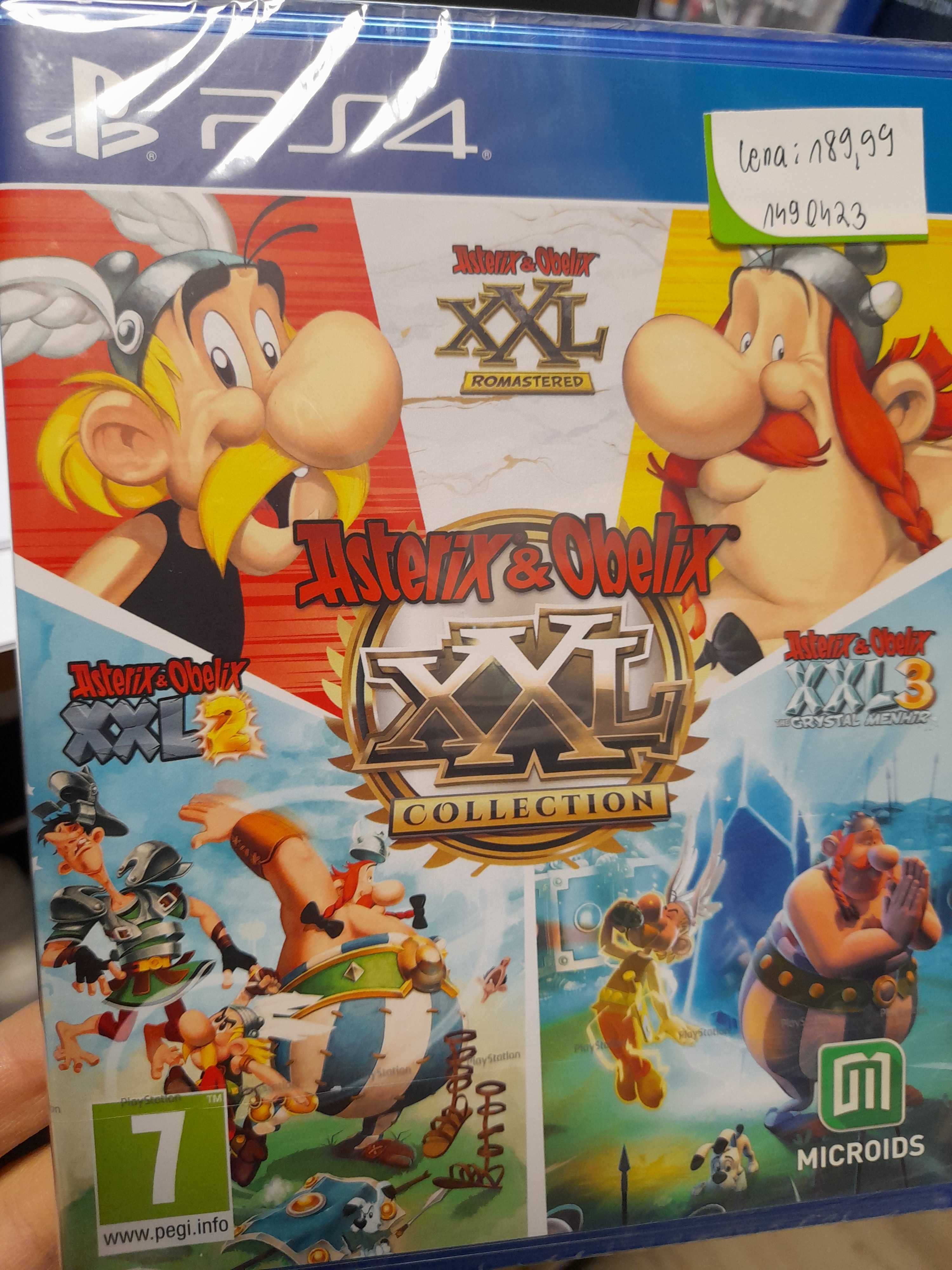 Asterix i obelix ps4, 3 gry w 1, sklep tychy