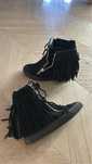 GIUSEPPE ZANOTTI Lorenz Fringe Wedge Sneakersy High Top