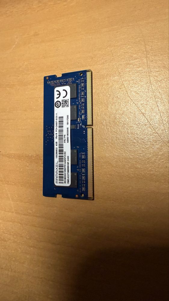 Продам оперативную память Ramaxel 4gb so-dimm DDR4, 2400 mhz