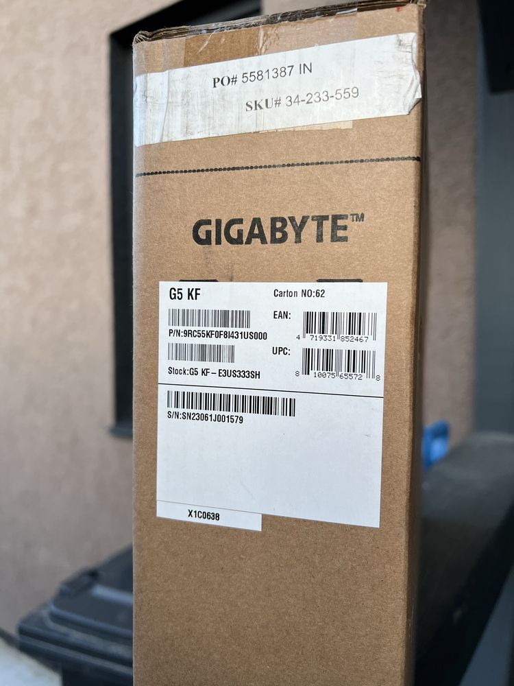 GIGABYTE G5 rtx4060 i5-12500H ssd512 ram 8 нові США