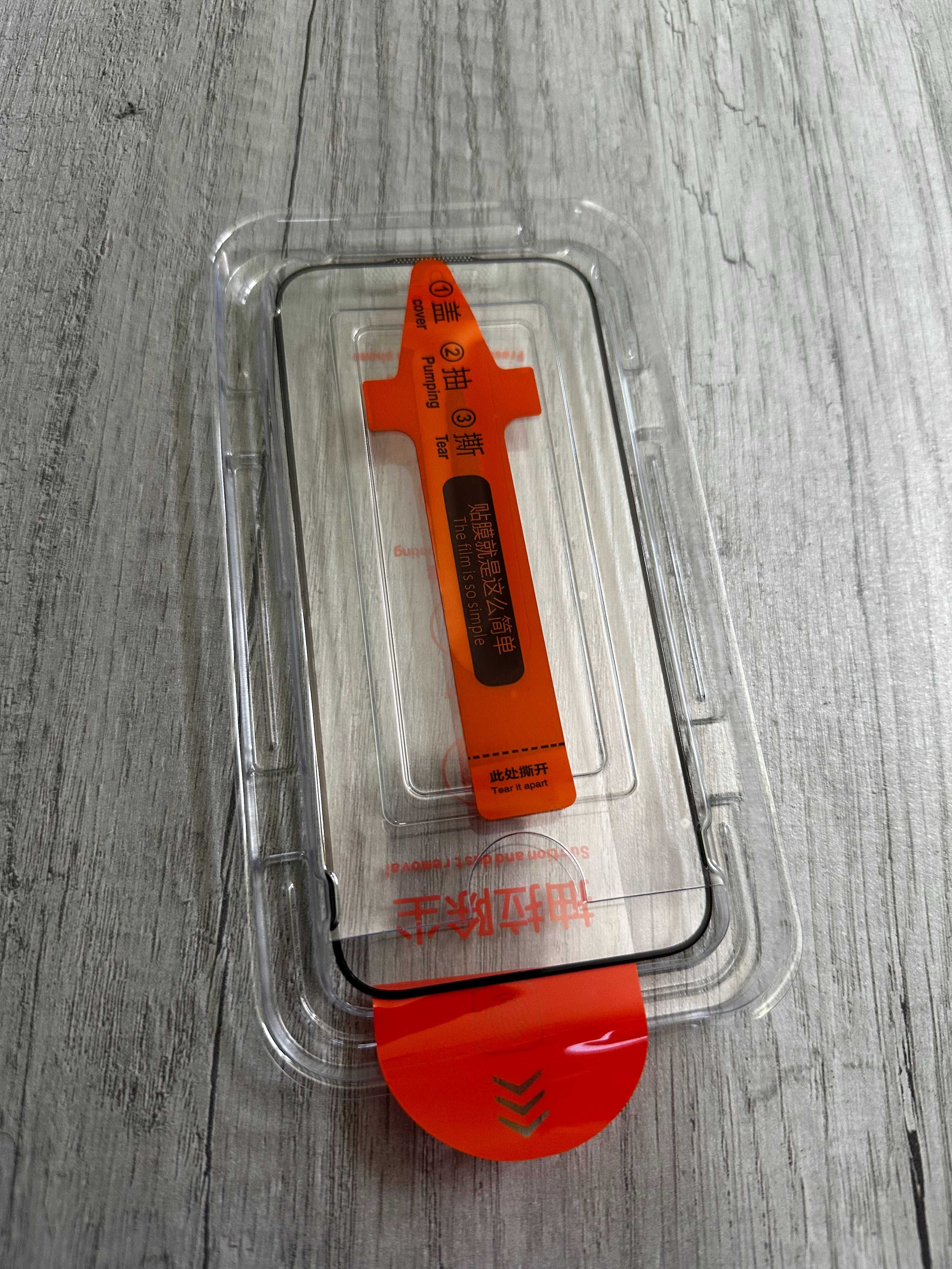 2x Iphone 15 pro/14pro szkło + zestaw do instalacji