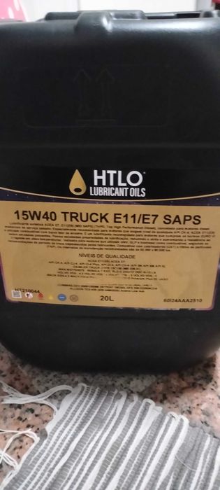 Óleo 15/40 para camião e11 filtro partículas