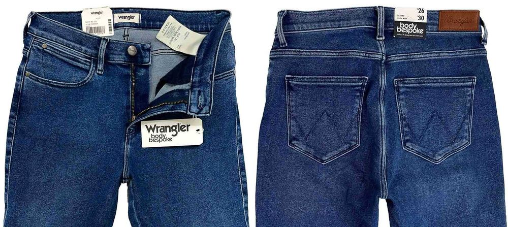 Spodnie damskie Wrangler High Rinse Skinny Blue Pepper W26 L30