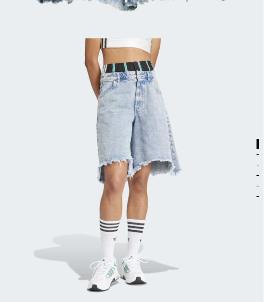 Джинсові шорти  Adidas by Ksenia Schnaider