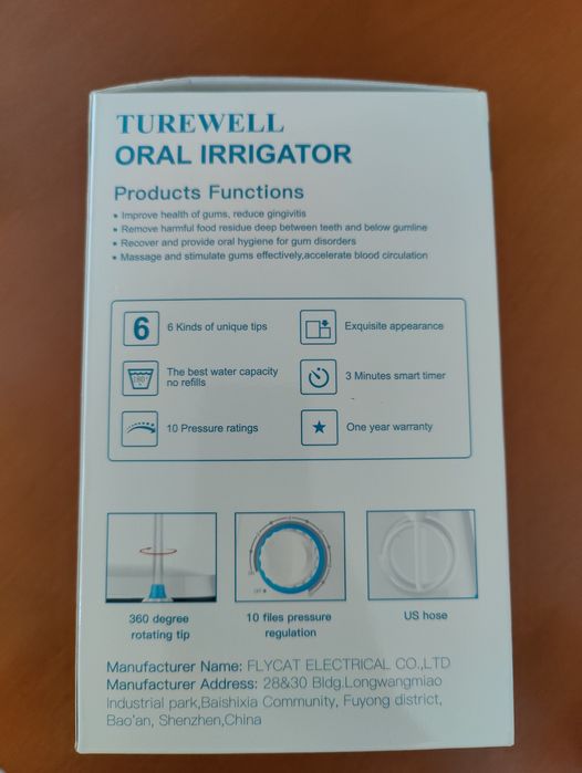 Irrigador dentário/dental /oral /bucal Turewell