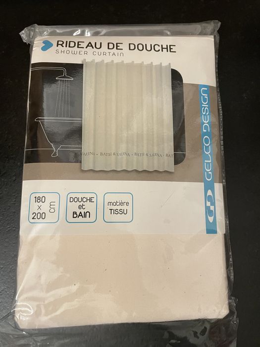 Zasłona prysznicowa tkaninowa 180x200cm,