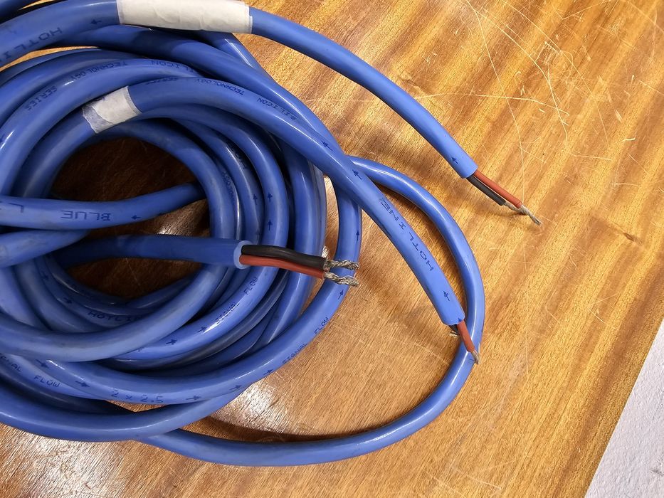 Przewód kabel 2x 3.5m 2x2.5mm2 cynowany HOTLINE BLUE Sylicon Line