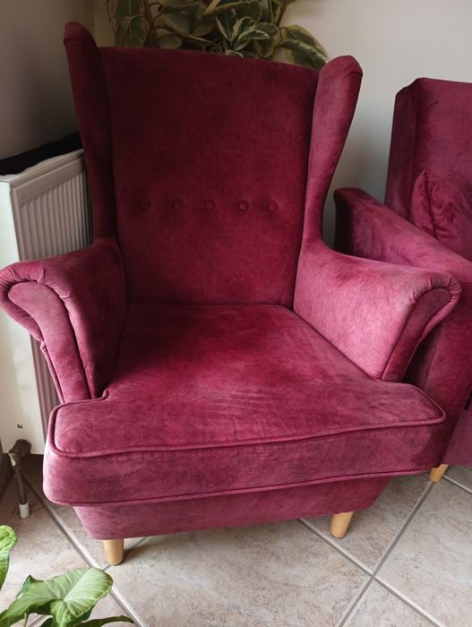 Zestaw kanapa rozkładana i dwa fotele