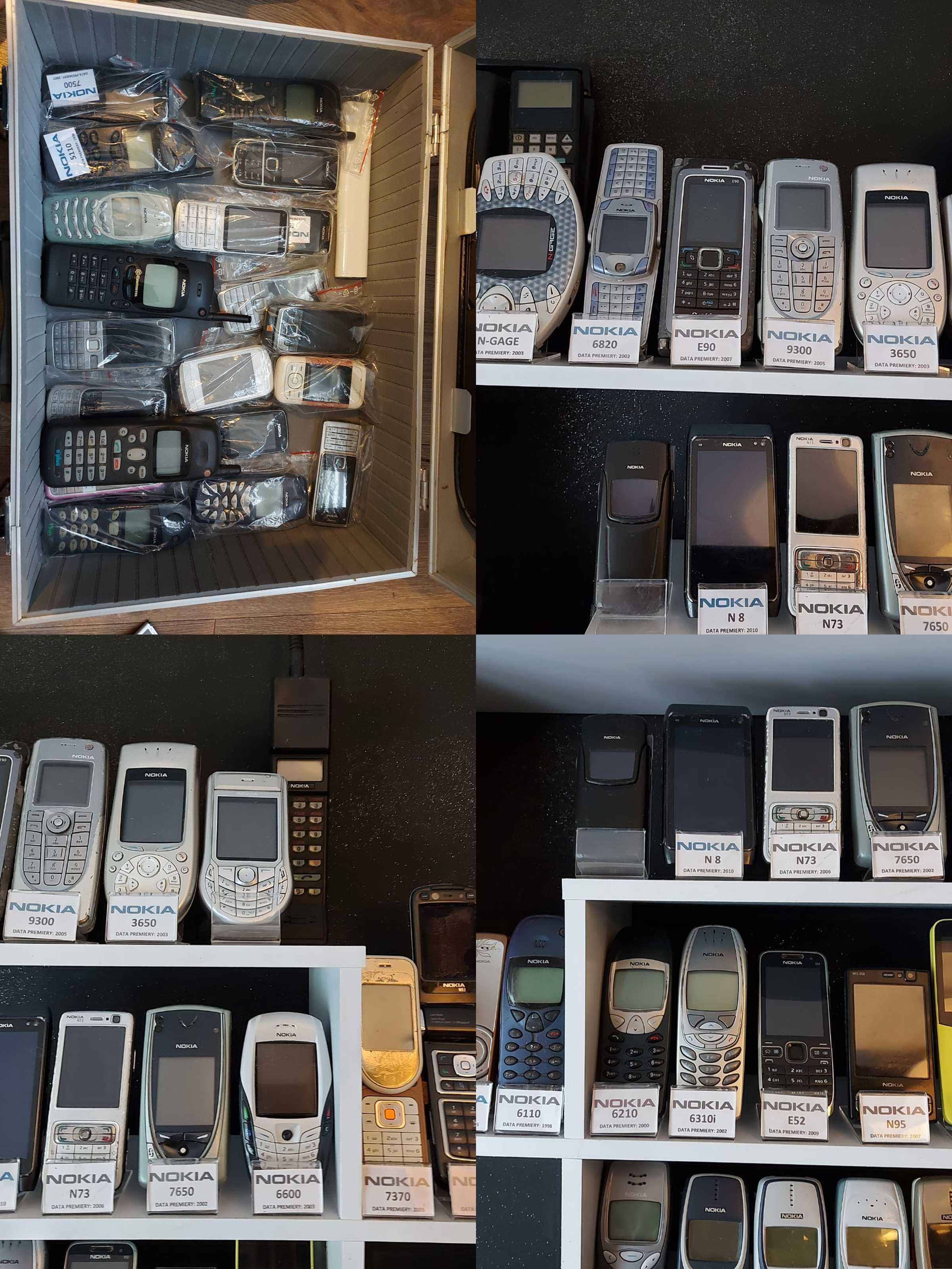 duża kolekcja telefonów NOKIA dużo modeli białe kruki zbiór