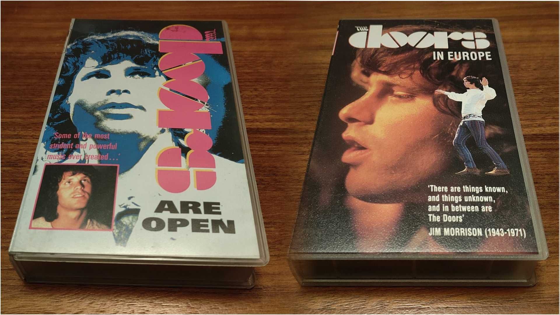 the DOORS In Europe + the DOORS Are Open - 2x VHS, stan bdb