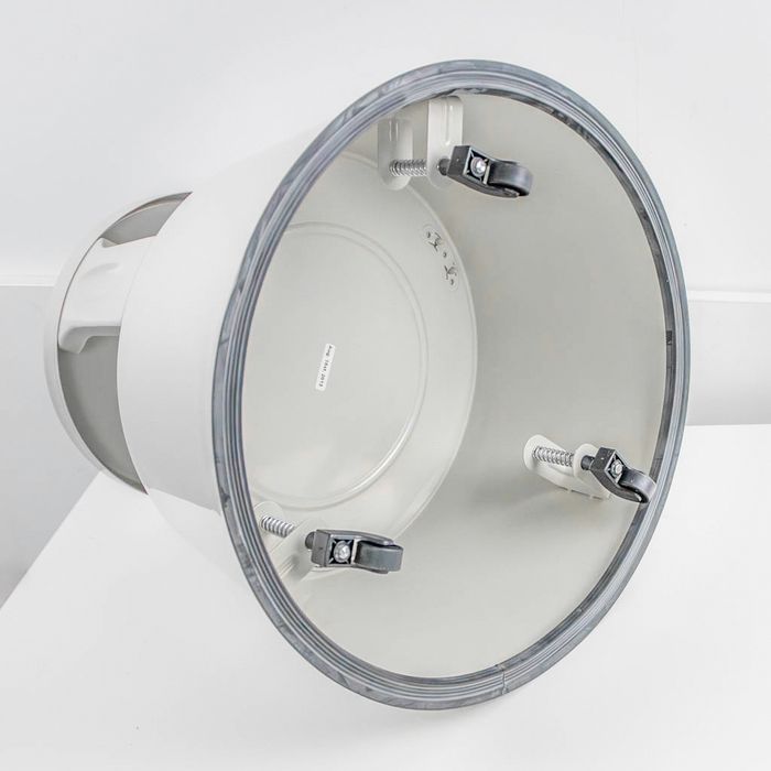 Taboret na kółkach „stopa słonia” szary 43 x44,5x44,5 cm