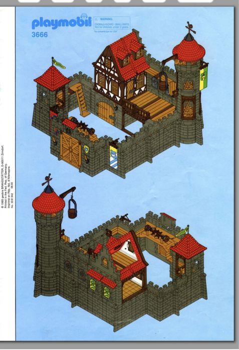 Playmobil Geobra 3666 i 3887 Zamek Castle Vintage Unikat