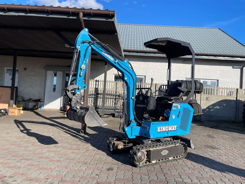 Kingway Minikoparka Kingway ECO 5 RS XN10 Rok 2023 Jak nowa Mini Koparka PEŁEN OSPRZĘT W CENIE  Skrętne ramię,Joystick_Diesel KOP_Gotowa do pracy_Transport,OD RĘKI !