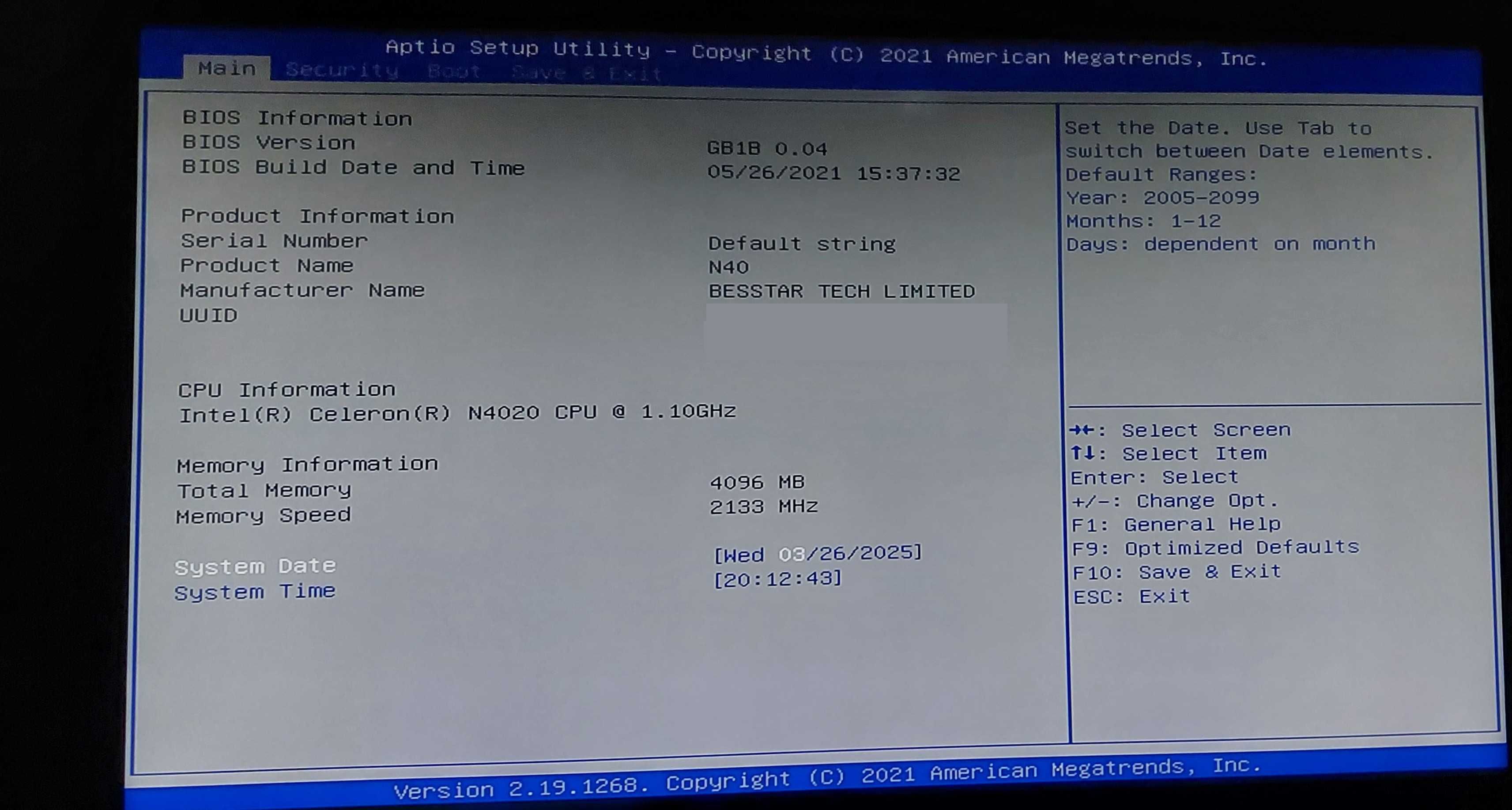 MiniPc MinisForum N40 [Windows PRO,N4020,4GB DDR4,64GB dysk, zasilacz]