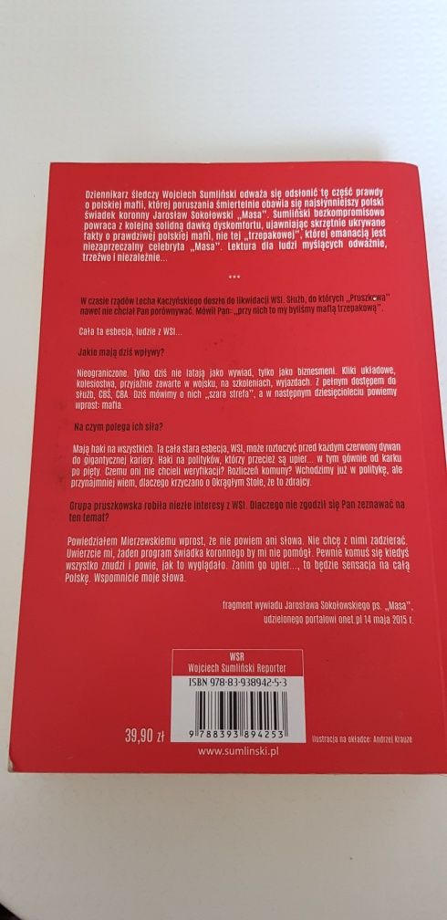 Czego nie powie Masa o polskiej mafii Wojciech Sumliński