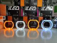 Маски для линз 2.5-3.0 дюйма LED белый+желтый