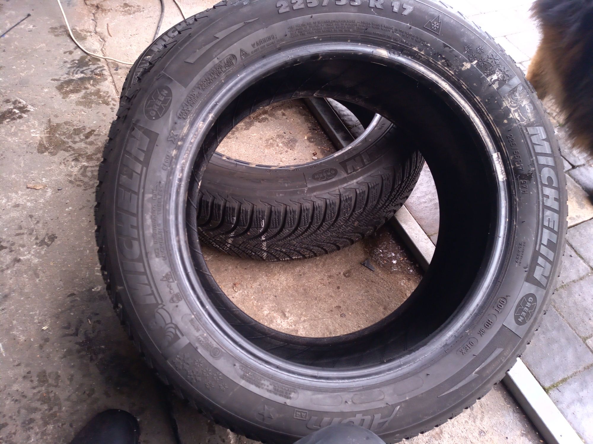 Opony zimowe michelin 225/55r17 220 za 2szt