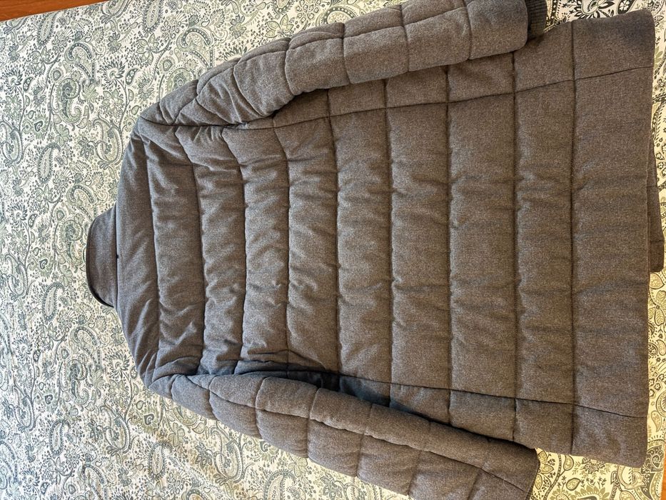 Casaco Hugo Boss Regular Fit Acolchoado em mistura de Lã Stretch