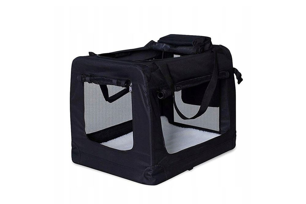 Transporter dla psa czarny M 60x42x44cm