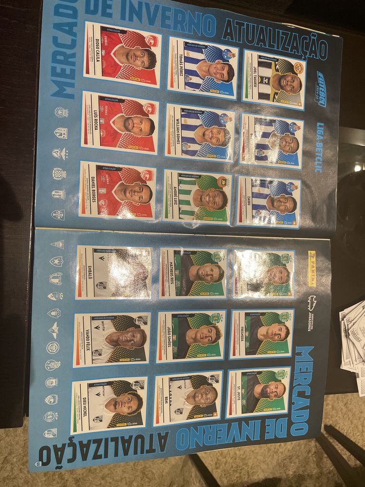 Coleção de cromos liga Betclic 24/25 completa