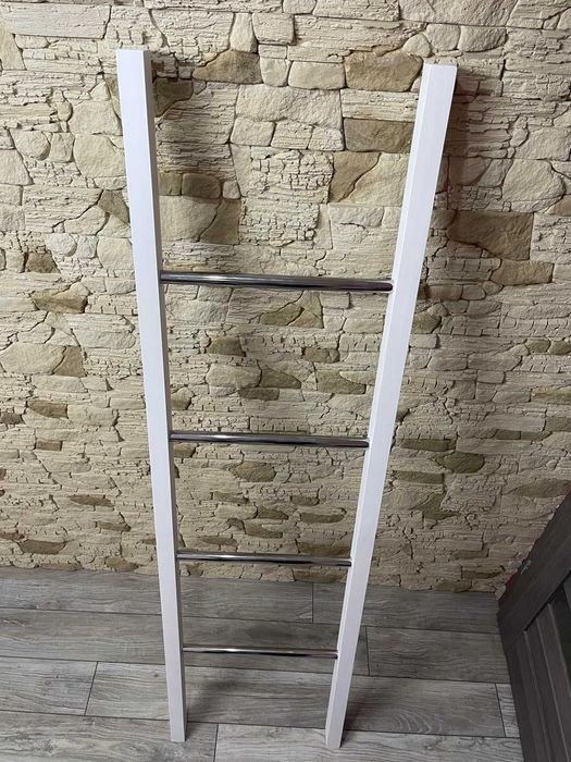 Drabinka łazienkowa drewniana, suszarka na ręczniki KOLORY drewno