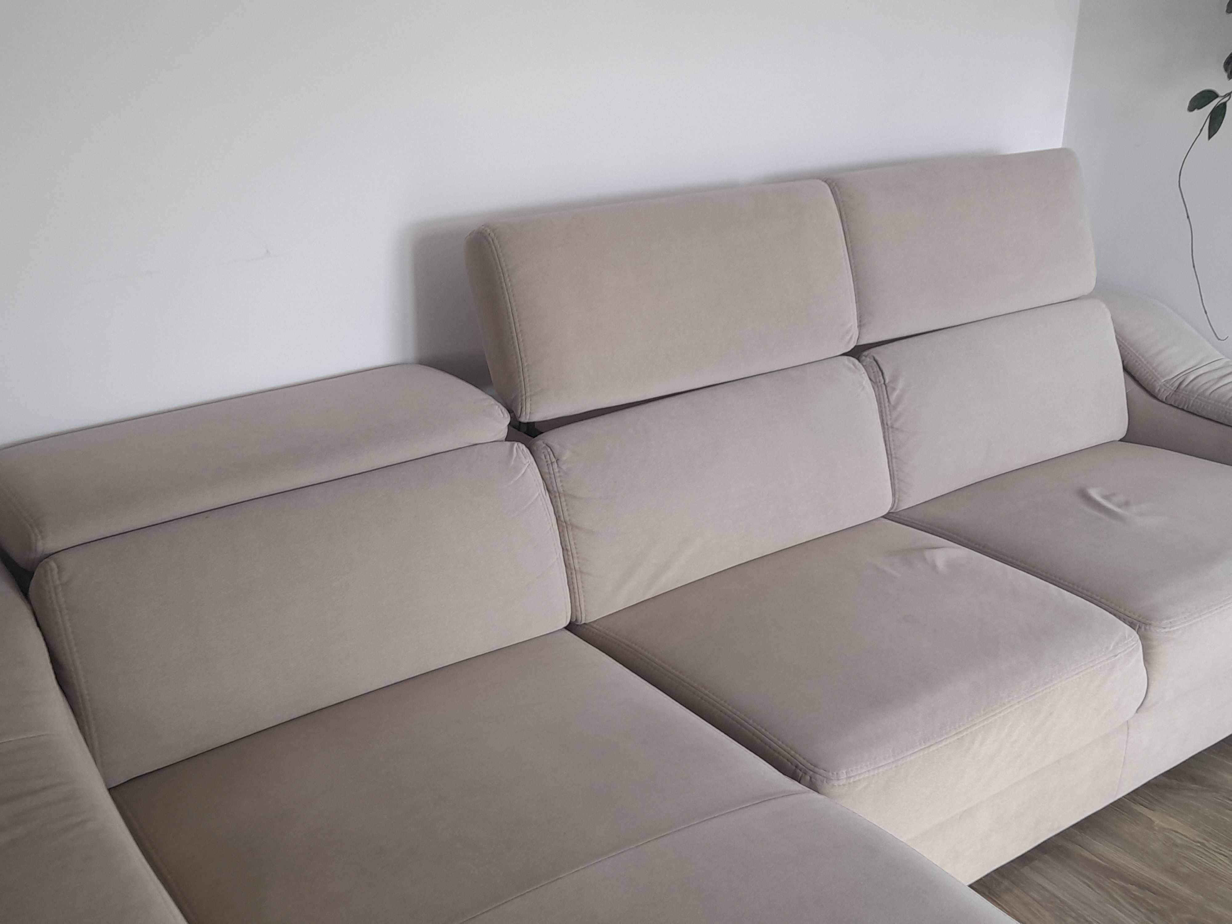 Narożnik 280 cm - materiał Aquaclean