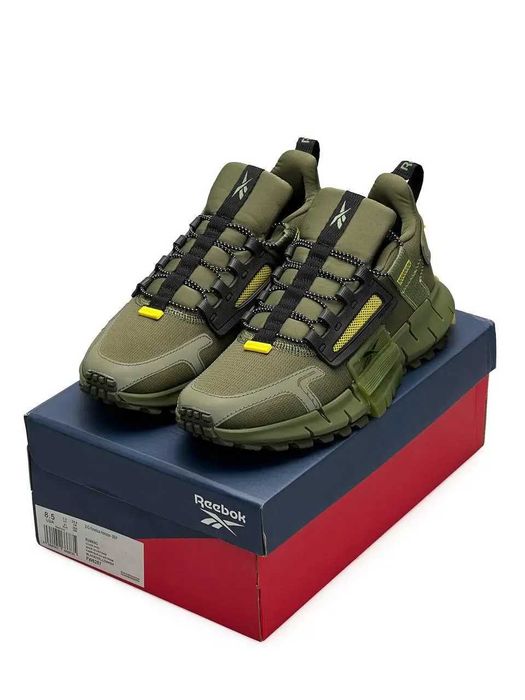 (БЕЗ ПЕРЕДОПЛАТИ) чоловічі хакі кросівки Reebok Zig Kinetica Edge