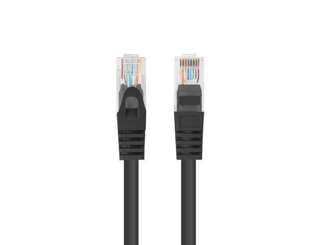 Czarny MARKOWY Kabel SIECIOWY 0,25m kat. 6 UTP Lan RJ45 | Sklep FV23